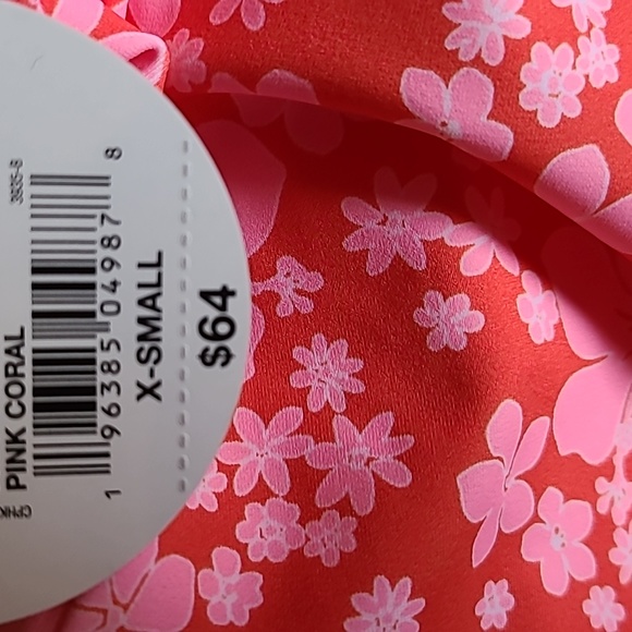 DECREE BRAND WOMENS ONE PIECE PINK AND RED SWIM SUIT WITH WRAP SKIRT SIZE XS - Picture 11 of 16